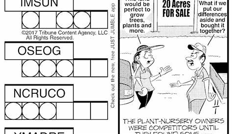 Jumble San Diego Tribune — ежедневная головоломка