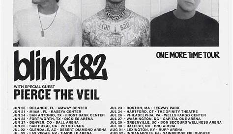Blink 182 Concert Set Listmanage Page 2023 Uk List Canvas Печать концертов Тур Etsy