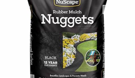 Ace Rubber Mulch Nuscape Black Nuggets 0 8 Cu Ft
