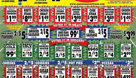 Johnson Giant Food Weekly Ad’s S (недоступная ссылка)