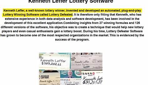 Кеннет Леффлер Лотерейный победитель Defeater Обзор сайта