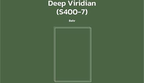 Behr Deep Viridian S4007 Paint Color Codes Похожие краски и цвета