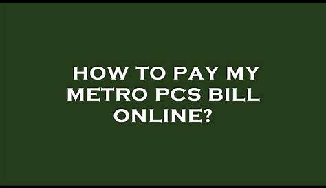 Metro Oay My Bill Как оплатить ПК онлайн?