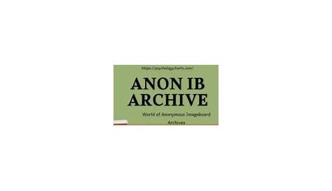 Anon Ib Archive Exploring the Legacy of Penn A Deep Dive Into the Life and Work (недоступная ссылка — история).