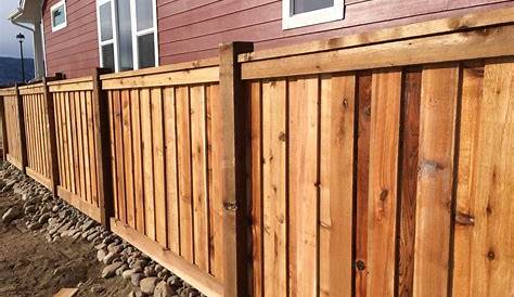 6×6 Cedar Post Menards Custom Wood Fence с 6-ю «перекрывающимися пикетами 2×4 Top»