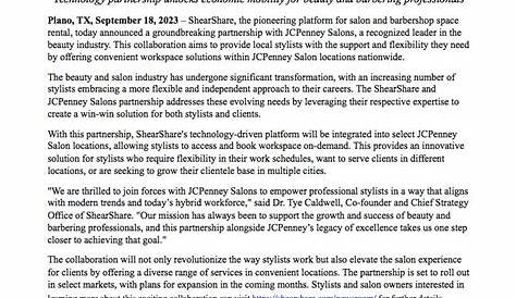 Салон Jcpenney Careerssoundnik и Shearshare объявили об инновационном партнерстве