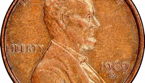 1969 Двойная смерть S Double Die Penny Lincoln Memorial Цена не повышалась