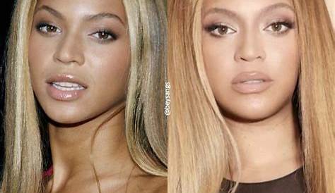Beyonce Before After Skin Bleaching When Did Beyoncé Get A Nose Job?