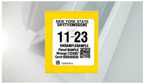 Ny State Inspection Sticker 2025 Нью-Йорк Цветной гей Джиральда