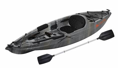 Ozark Trail Angler 10 ‘Sitontop Kayak Gray Swirl Paddle Включено