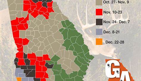 Georgia Deer Season 20242025 Карта Рут 2025 Нашоба Рид