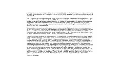 The Willie Lynch Letter Pdf (Печатное письмо Вилли Линча)