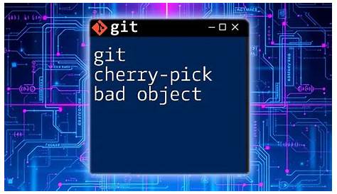 Git Cherry выбрала плохой объект, чтобы исправить ошибку