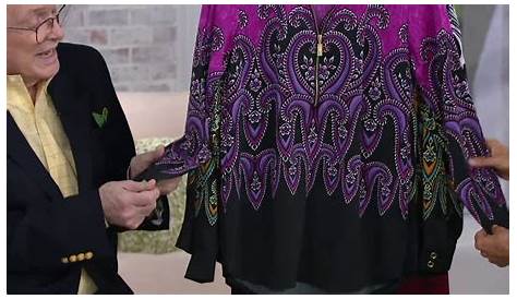 Qvc Bob Mackie Clothes Paisley Print Woven Blouse with Zipper Neck Detail (недоступная ссылка — история).