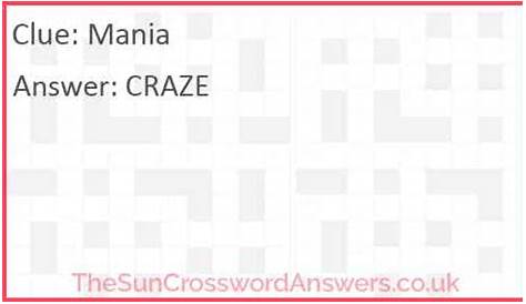 Оригинальное название: The Modern Lead-In To Mania Crossword Clue