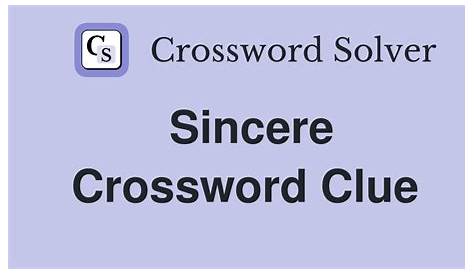 Оригинальное название: The Sincere Crossword Clue: Your Guide to Finding the Answer