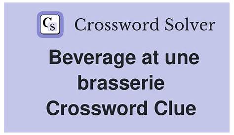 Напиток в кроссворде Une Brasserie Ответ — решен!