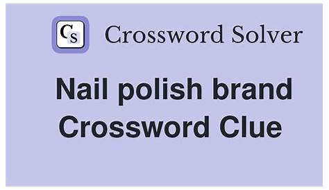 3-буквенный ответ для кроссворда польского бренда Nail