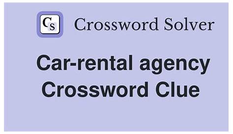 Unlocking the Mystery: Car Rental Agency Crossword Clue (недоступная ссылка — история).