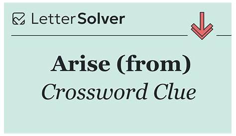 Оригинальное название: Crossword Clue: Your Guide to the Answer