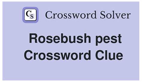 Оригинальное название: The Mystery: Your Guide to the Rosebush Pest Crossword Clue