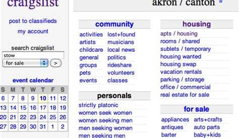 Крейгслист Akroncanton +akron+canton «Акрон Кантон»