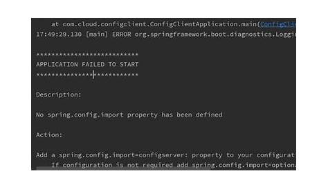 Нет Spring.config.import Set Недвижимость была определена как руководство
