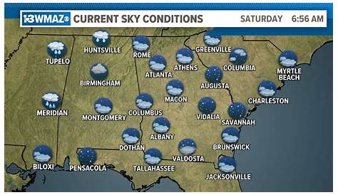 13wmaz Weather Report Maps Условия Температура Ветров и Больше Маконов