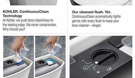 Kohler переносит таблетки для уборки туалета в непрерывное руководство по уборке