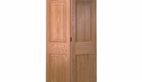 Складные двери в Lowespodcast Reliabilt Red Oak 6panel Wood Oak Bifold Door 36in X 80in