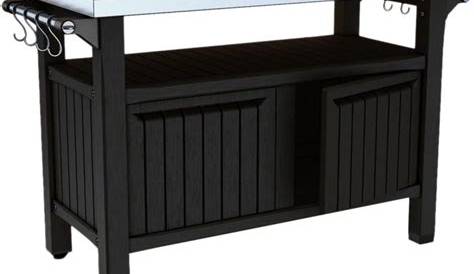 Keter Grill Table Beistelltisch 2türig Braun 54×123 7×90 Cm 6131