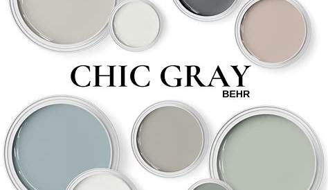 Behr Paint Chic Graypost Версии серых дополнительных цветов Полная цветовая палитра для дома
