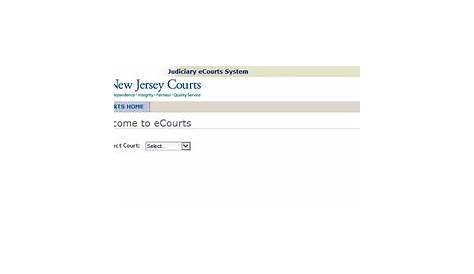 Ecourts Nj Login