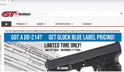 Gt Distributors Blue Label Glock Program Архивная копия Nagel S