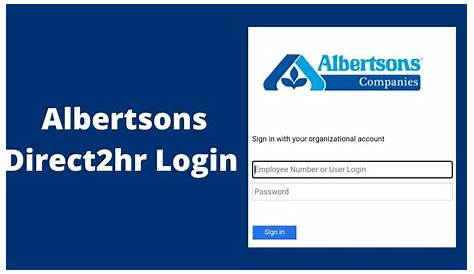 Safeway Albertsons Login Payroll Direct2hr Employee 2023
