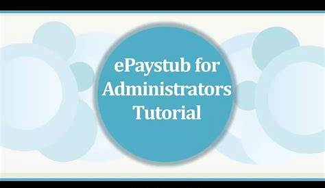 Epaystub Access Ppt для администраторов презентация