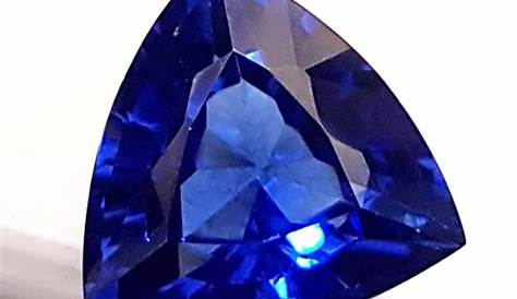 Etsy Sapphire Loose драгоценный камень 10 75 Ct Blue Отличное сокращение триллиона