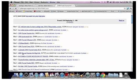 В Craigslist Athens Georgia Ga подержанные автомобили нашли больший выбор