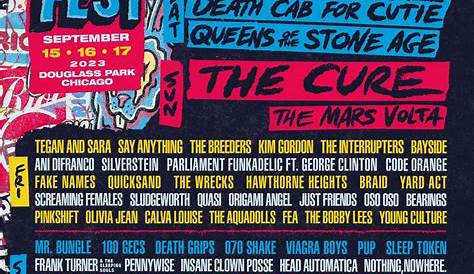 Чикагский тур 2023 Setlist Riot Fest Полный плейлист Guy