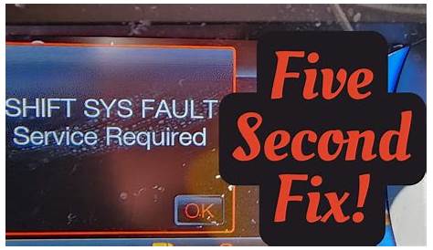 Обслуживание Ford Fusion с системой Shift System Fault