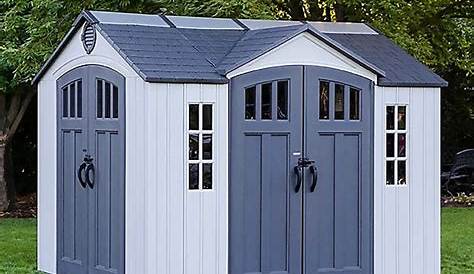 Пластиковые сарайчики Costco Lifetime 10ft X 8ft 3 X 2 4 M Outdoor Storage Shed Uk