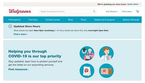 Walgreens Home Page Инпродукт Ковид Руководство и сообщение Кристал Хиггинс