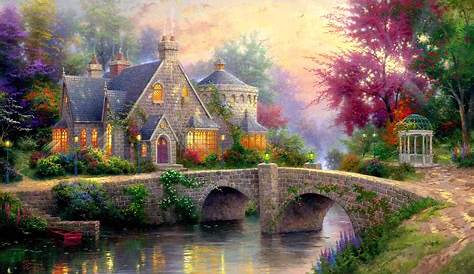 Value Of Thomas Kinkade Paintings 19582012 The Painter Light 네이버 블로그