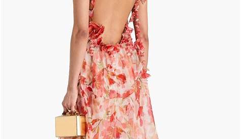 The Ultimate Bridal Gown Zimmermann Silk Dress For A Dreamy Wedding Trnquility Tiered Florlppliquéd In Red Modesens