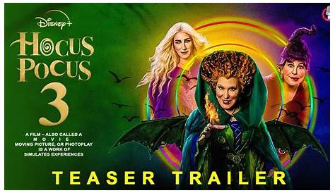 Hocuspocus Three Дата выхода Hocus Pocus 3 Трейлер Disney Plus Каст и экипаж