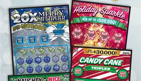 Мичиганская лотерея Instant Scratch Off Tickets 4 новые игры