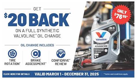 Valvoline 20 Oil Change Couponpitpoint Подробнее Экспресс-кар быстро с качеством
