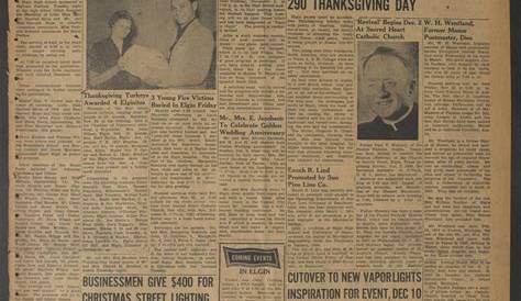 Elgin Courier Newspaper Obituaries The And Four County News Tex Vol 57 No 50 (недоступная ссылка — история).