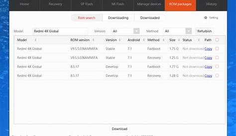 Получите данные из Miflash Mi Flash Pro Cn Xiaomi Tools