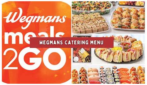 Меню Wegmans для печати еды